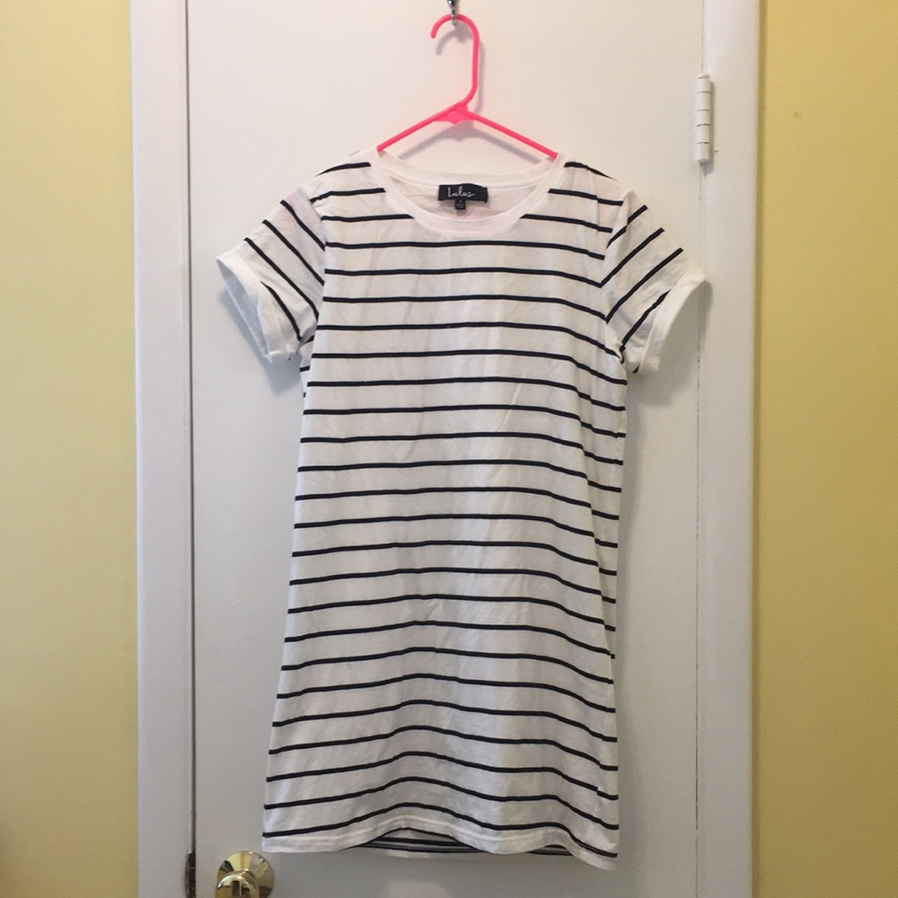 Striped tee-shirt dress